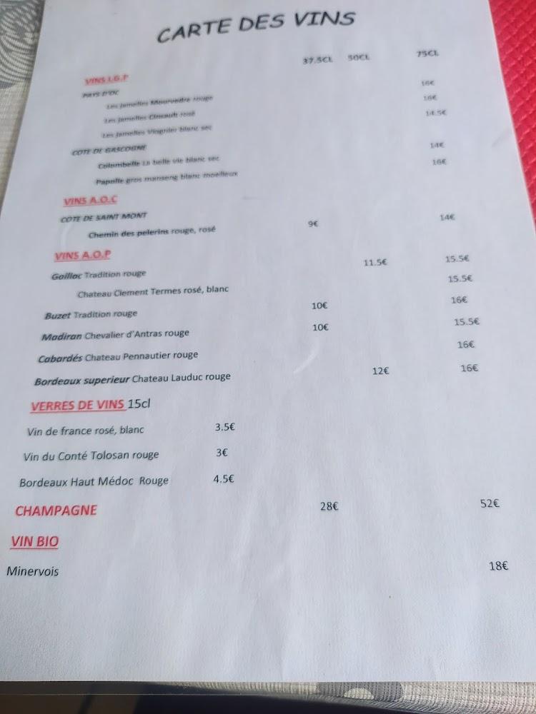 Chez Simone - Menu Image 2